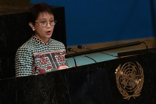Ngoại trưởng Indonesia Retno Marsudi. (Ảnh: AFP/TTXVN) Indonesia thành lập Văn phòng Đặc phái viên ASEAN về Myanmar ảnh 1
