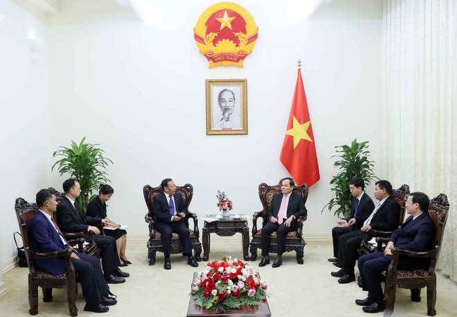 Quang cảnh buổi tiếp. (Ảnh: An Đăng/TTXVN) ttxvn_Viet_Nam-Trung_quoc_chinh_sach_dan_toc_2506-2.jpg