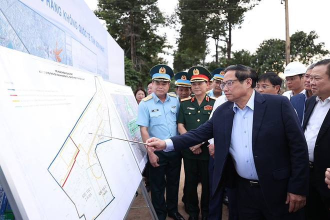 Nhà ga hành khách T3 Cảng hàng không quốc tế Tân Sơn Nhất có công suất 20 triệu hành khách/năm, tổng mức đầu tư gần 11.000 tỷ đồng. (Ảnh: Dương Giang/TTXVN) Thủ tướng phát lệnh khởi công xây dựng Nhà ga T3 Sân bay Tân Sơn Nhất ảnh 2