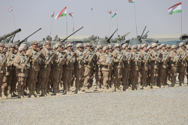 Lực lượng phản ứng nhanh của CSTO tập trận sát biên giới Afghanistan ảnh 2