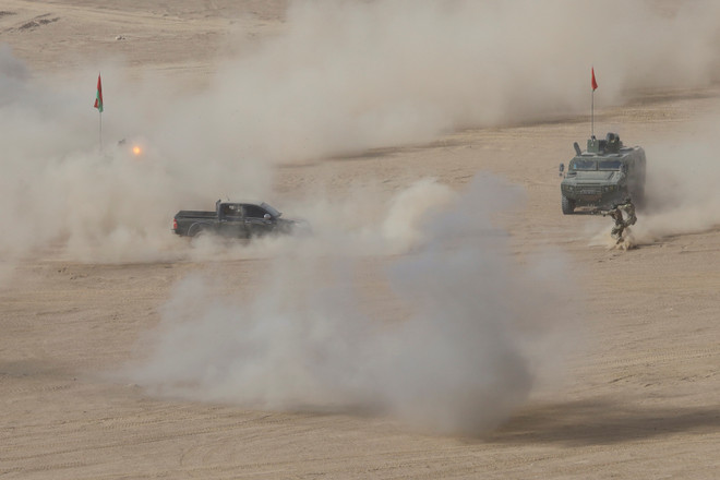 Lực lượng phản ứng nhanh của CSTO tập trận sát biên giới Afghanistan ảnh 6