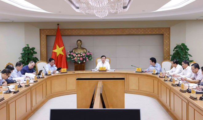 Quang cảnh cuộc họp. (Ảnh: Doãn Tấn/TTXVN) ttxvn_trien_khai_cac_van_ban_quy_dinh_chi_tiet_thi_hanh_luat_dat_dai_nam_2024_2.jpg