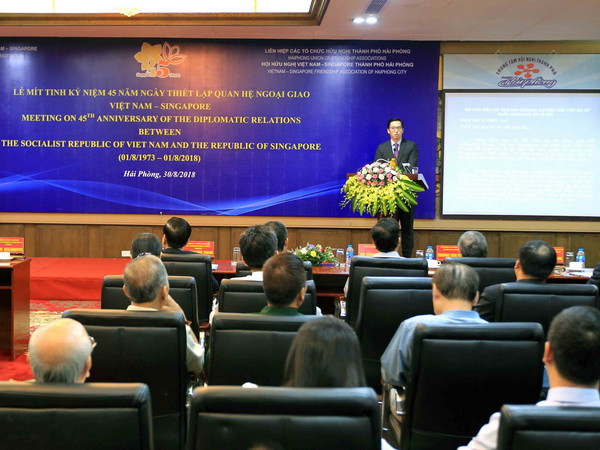 Kỷ niệm 45 năm Ngày thiết lập quan hệ ngoại giao Việt Nam-Singapore ảnh 1