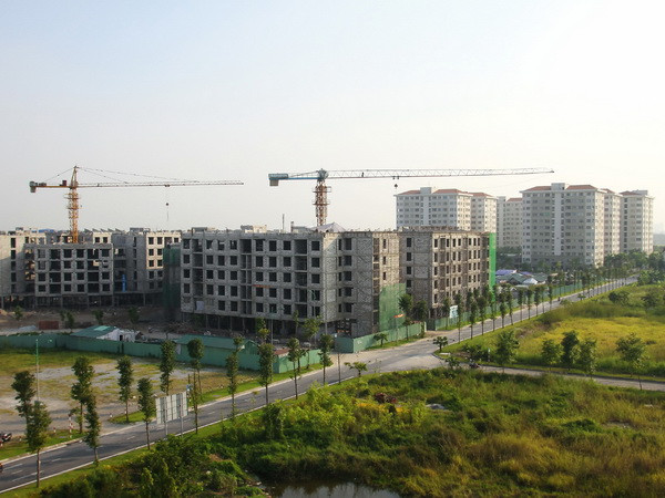 Một góc dự án nhà ở thu nhập thấp Đặng Xá, huyện Gia Lâm (giai đoạn 2). (Ảnh: Tuấn Anh/TTXVN) Người thu nhập thấp không thuộc diện phải nộp thuế nhà ở ảnh 1