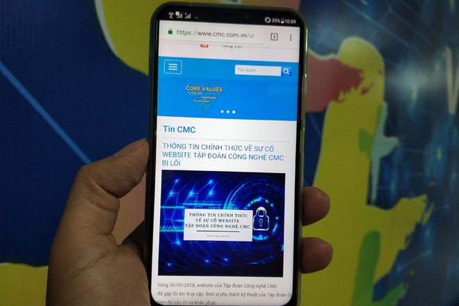 Bị lộ mật khẩu của website, Tập đoàn công nghệ CMC nói gì? ảnh 1