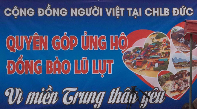 Người Việt tại Đức phát động kêu gọi quyên góp, ủng hộ miền Trung ảnh 3