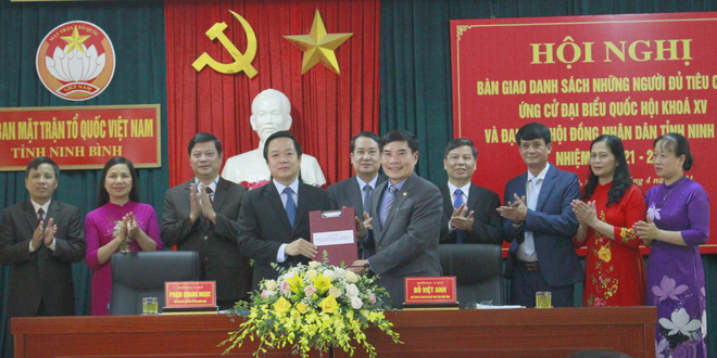 Ninh Bình tổ chức các hội nghị vận động bầu cử phù hợp chống dịch ảnh 1