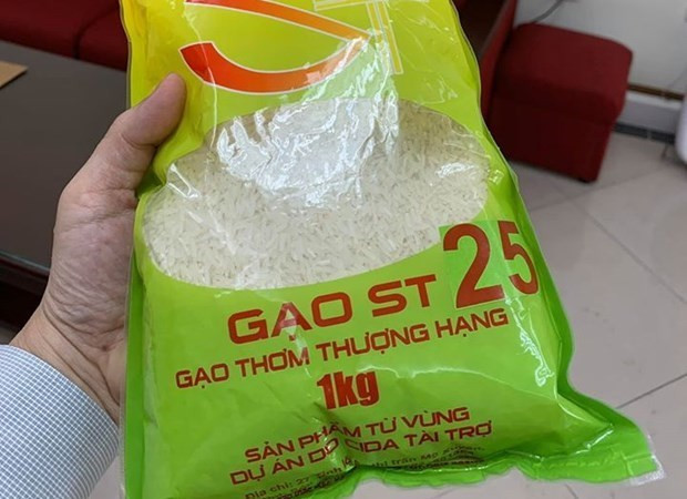 Gạo ST25. (Nguồn: Vietnam+) Gạo ST25 và câu chuyện bảo hộ thương hiệu sản phẩm của Việt Nam ảnh 1