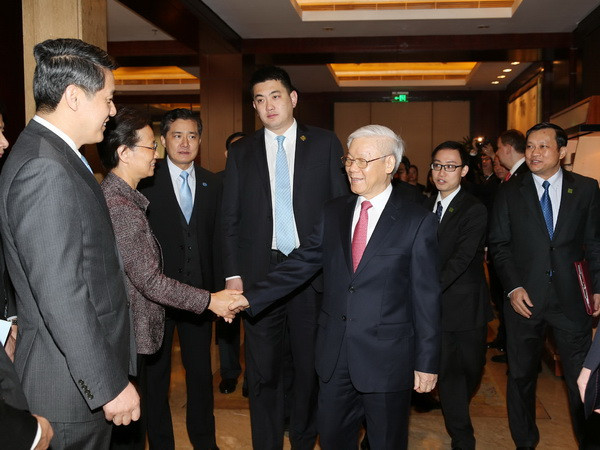 Tổng bí thư hoan nghênh doanh nghiệp Trung Quốc đầu tư vào Việt Nam ảnh 1