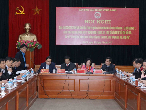 Phát huy vai trò của MTTQ, các tổ chức chính trị-xã hội trong dân vận ảnh 1