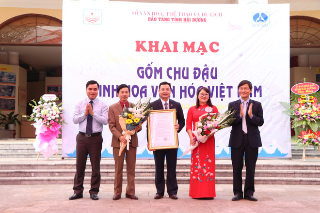 Bảo tàng tỉnh Hải Dương nhận quyết định xếp hạng là Bảo tàng hạng II. (Ảnh: Mạnh Minh/TTXVN) Bảo tồn và hồi sinh nét tinh hoa Việt trên sản phẩm gốm Chu Đậu ảnh 2