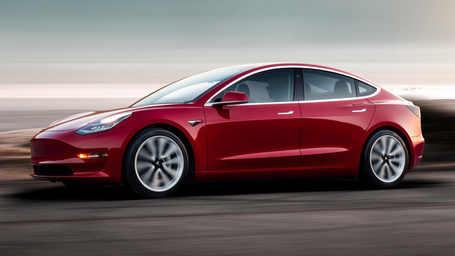 Tesla Model3. (Nguồn: Inside EVs) Tesla sẵn sàng mở bán trực tuyến toàn cầu dòng xe điện Model 3 ảnh 1