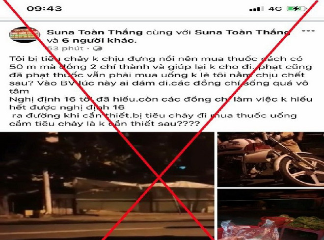 Phạt các trường hợp đưa tin sai sự thật về chống dịch trên mạng xã hội ảnh 1