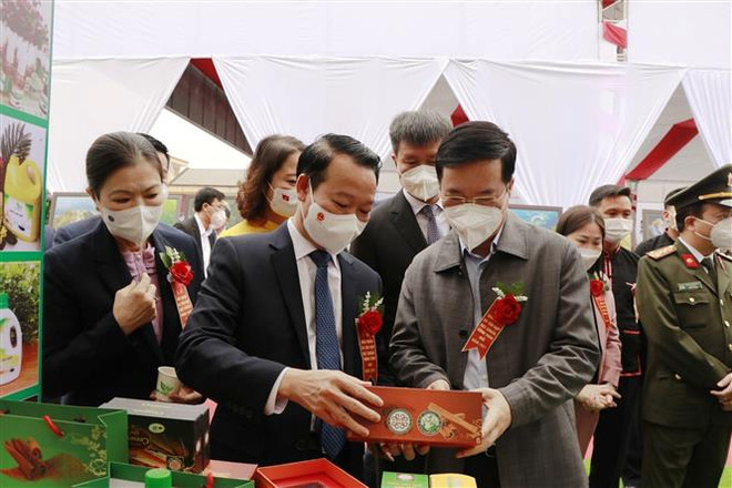 Thường trực Ban Bí thư dự Ngày hội Đại đoàn kết toàn dân tộc Yên Bái ảnh 2