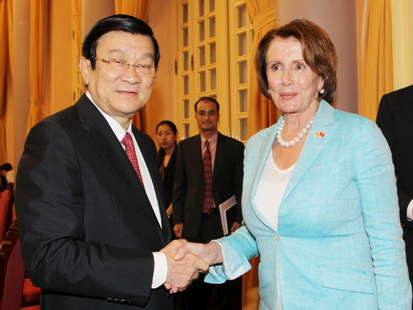 Chủ tịch nước tiếp đoàn Lãnh tụ phe thiểu số tại Hạ viện Hoa Kỳ ảnh 1