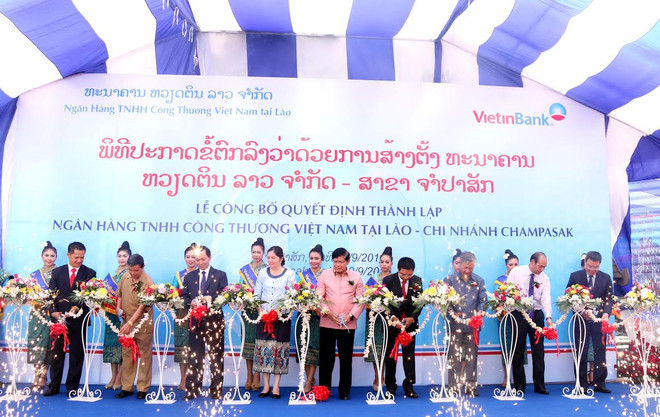 Khai trương một chi nhánh của Ngân hàng Công thương VN tại Lào ảnh 1