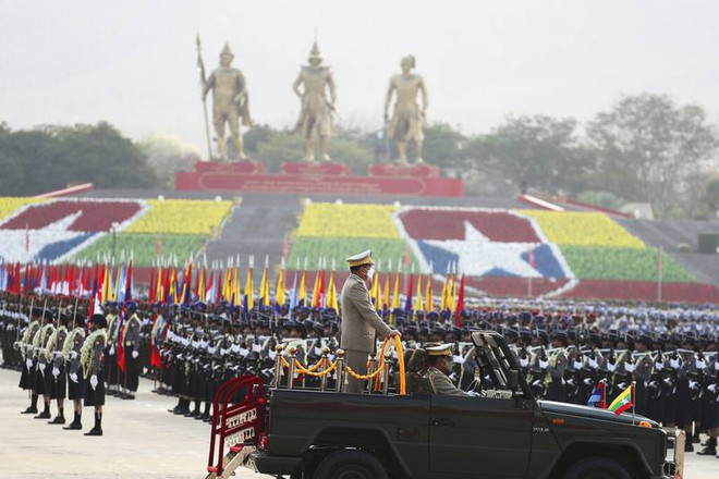 Myanmar tổ chức diễu binh kỷ niệm ngày thành lập quân đội ảnh 1