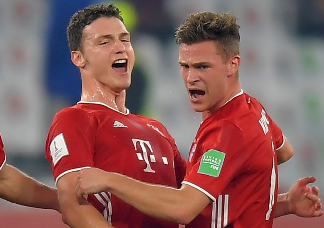 Pavard (trái) ghi bàn thắng duy nhất ở trận chung kết. (Nguồn: The Sun) Đánh bại Tigres UANL, Bayern Munich hoàn tất 'cú ăn 6' vĩ đại ảnh 1