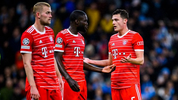 Hàng thủ Bayern trải qua trận cầu thất vọng. (Nguồn: Sky) Bayern Munich: Kết quả thật cay đắng, nhưng chúng tôi không bỏ cuộc ảnh 2