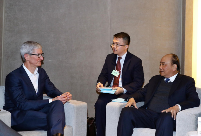 Thủ tướng tiếp lãnh đạo các Tập đoàn đa quốc gia bên lề WEF Davos ảnh 1