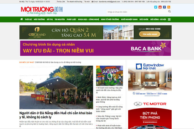 Xử phạt vi phạm hành chính Tạp chí Môi trường đô thị Việt Nam ảnh 1