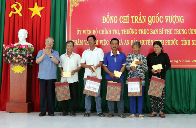 Thường trực Ban Bí thư Trần Quốc Vượng làm việc với Tỉnh ủy Ninh Thuận ảnh 1