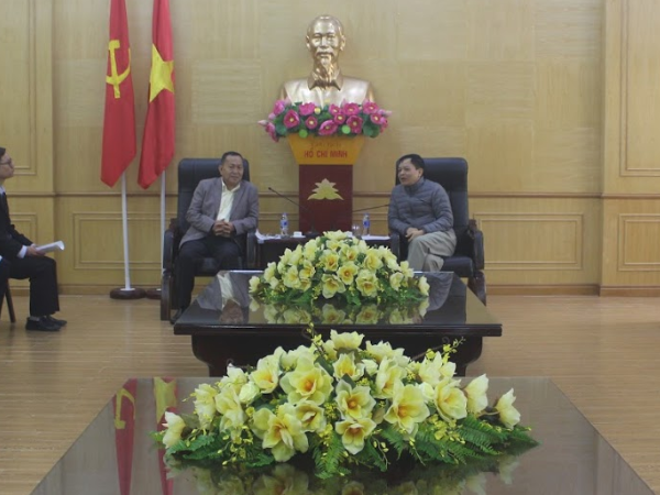 Đoàn công tác Thông tấn xã Pathet Lào làm việc tại Thanh Hóa ảnh 3