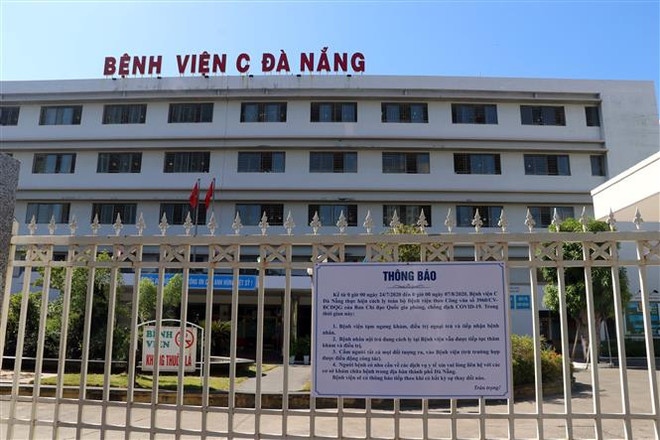 Bệnh viện C Đà Nẵng tiếp tục thực hiện cách ly y tế toàn bệnh viện từ 0 giờ ngày 24/7/2020 đến 0 giờ ngày 7/8/2020. (Ảnh: Trần Lê Lâm/TTXVN) Xem xét tạm dừng hoạt động các bệnh viện nếu xếp loại “không an toàn” ảnh 1