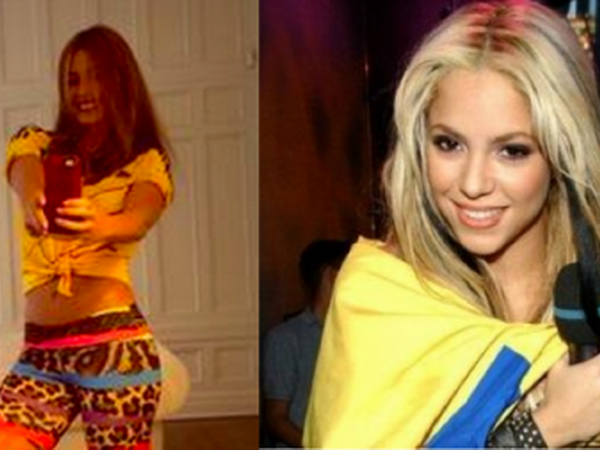 Shakira và mỹ nữ siêu vòng ba ăn mừng chiến thắng của Colombia ảnh 1