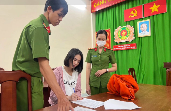 Khởi tố, bắt giam người mẫu Ngọc Trinh vì gây rối trật tự công cộng ảnh 1