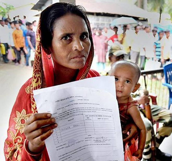 Người dân Assam. (Nguồn: Hindu.com) Ấn Độ siết chặt an ninh tại Assam trước khi công bố danh sách công dân ảnh 1
