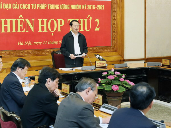 Chủ tịch nước: Thực hiện tốt mục tiêu xây nền tư pháp trong sạch ảnh 1