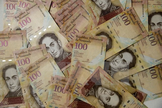 Các đồng tiền mệnh giá 100 bolivar ở Caracas ngày 20/10. (Nguồn: AFP/TTXVN) Sự kiện quốc tế từ 5-11/12: Tổng thống Hàn Quốc xin lỗi người dân ảnh 4