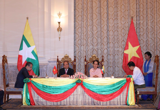 Thủ tướng Nguyễn Xuân Phúc kết thúc chuyến thăm chính thức Myanmar ảnh 1