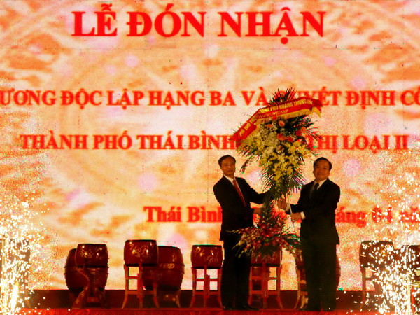 Lễ công nhận thành phố Thái Bình là đô thị loại II ảnh 1