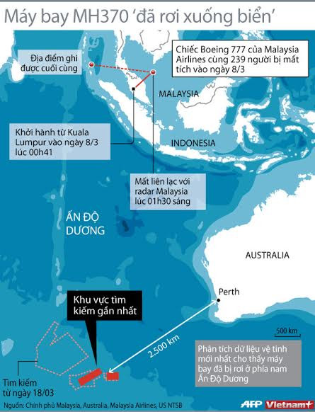 [Infographics] Hành trình bay cho đến khi bị rơi của MH370 ảnh 1