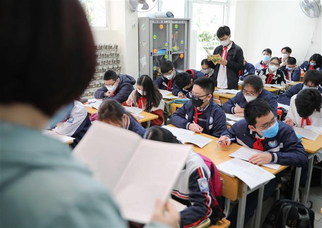 (Ảnh minh họa: Thanh Tùng/TTXVN) Hà Nội: Không để giáo viên ép học sinh lựa chọn nguyện vọng học tiếp ảnh 1
