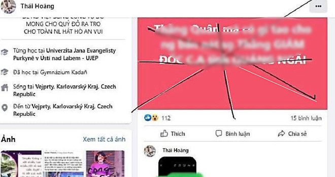 Xác định kẻ sử dụng Facebook đe dọa công an tỉnh Quảng Ngãi ảnh 1