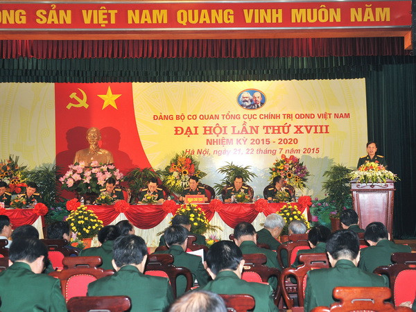 Đại hội Đảng bộ cơ quan Tổng cục Chính trị lần thứ XVIII ảnh 1