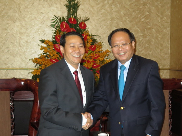 Lãnh đạo Thành phố Hồ Chí Minh tiếp Đoàn tỉnh Xaisomboun ảnh 1