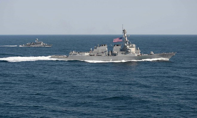 Tàu chiến Mỹ USS Lassen. (Nguồn: US Navy) Tàu chiến Mỹ va chạm tàu vận tải Philippines ở ngoài khơi Nhật Bản ảnh 1