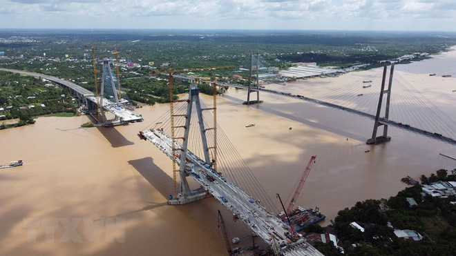 Dự án Cầu Mỹ Thuận 2 sẽ hoàn thành và thông xe vào cuối năm 2023 ảnh 1