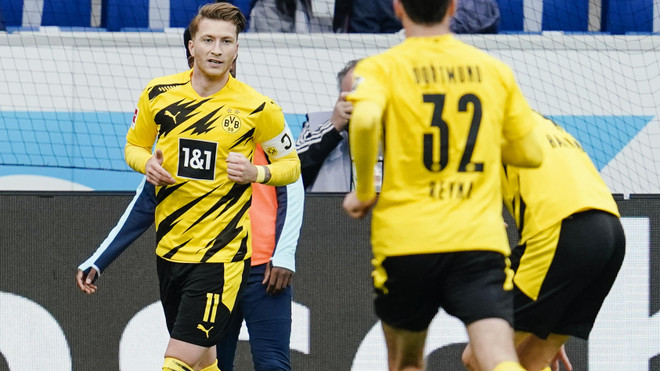 Reus ghi bàn duy nhất giúp Dortmund chiến thắng. (Nguồn: RTL.de) Bayern, Dortmund và RB Leipzig chạy đà thuận lợi cho Champions League ảnh 2