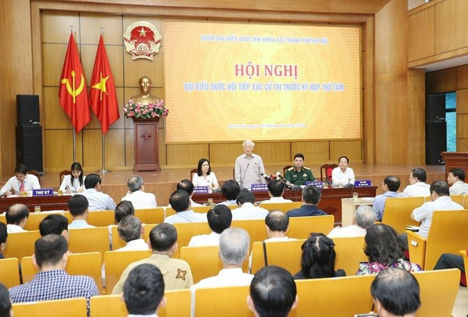 Tổng Bí thư, Chủ tịch nước Nguyễn Phú Trọng tiếp xúc cử tri Hà Nội ảnh 2