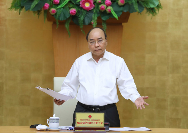 Thủ tướng Nguyễn Xuân Phúc phát biểu. (Ảnh: Thống Nhất/TTXVN) Kiên quyết xử lý cá nhân thiếu trách nhiệm giải ngân vốn đầu tư công ảnh 1