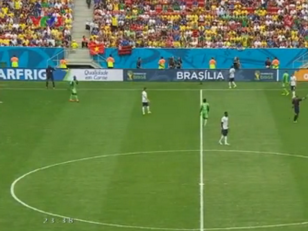 Cờ Việt Nam tung bay phấp phới trong trận đấu Pháp-Nigeria ảnh 1