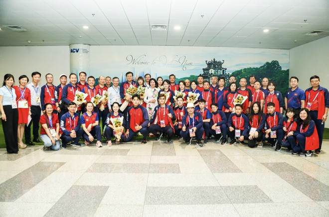 Đoàn Thể thao Việt Nam về nước, khép lại hành trình ASIAD 19 ảnh 1