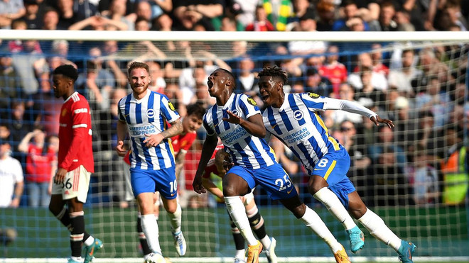 Brighton thắng đậm trước Manchester United. (Nguồn: Getty Images) Premier League: Liverpool mất điểm trên sân nhà, M.U thảm bại ảnh 2