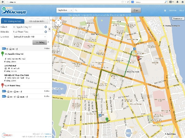 Hà Nội triển khai phần mềm bản đồ tìm đường xe buýt ảnh 1
