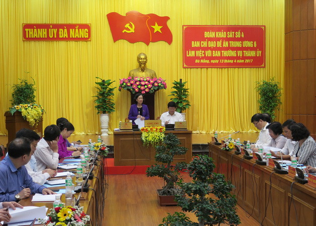 Ban Chỉ đạo Đề án Trung ương 6 làm việc với Thường vụ Thành ủy Đà Nẵng ảnh 1